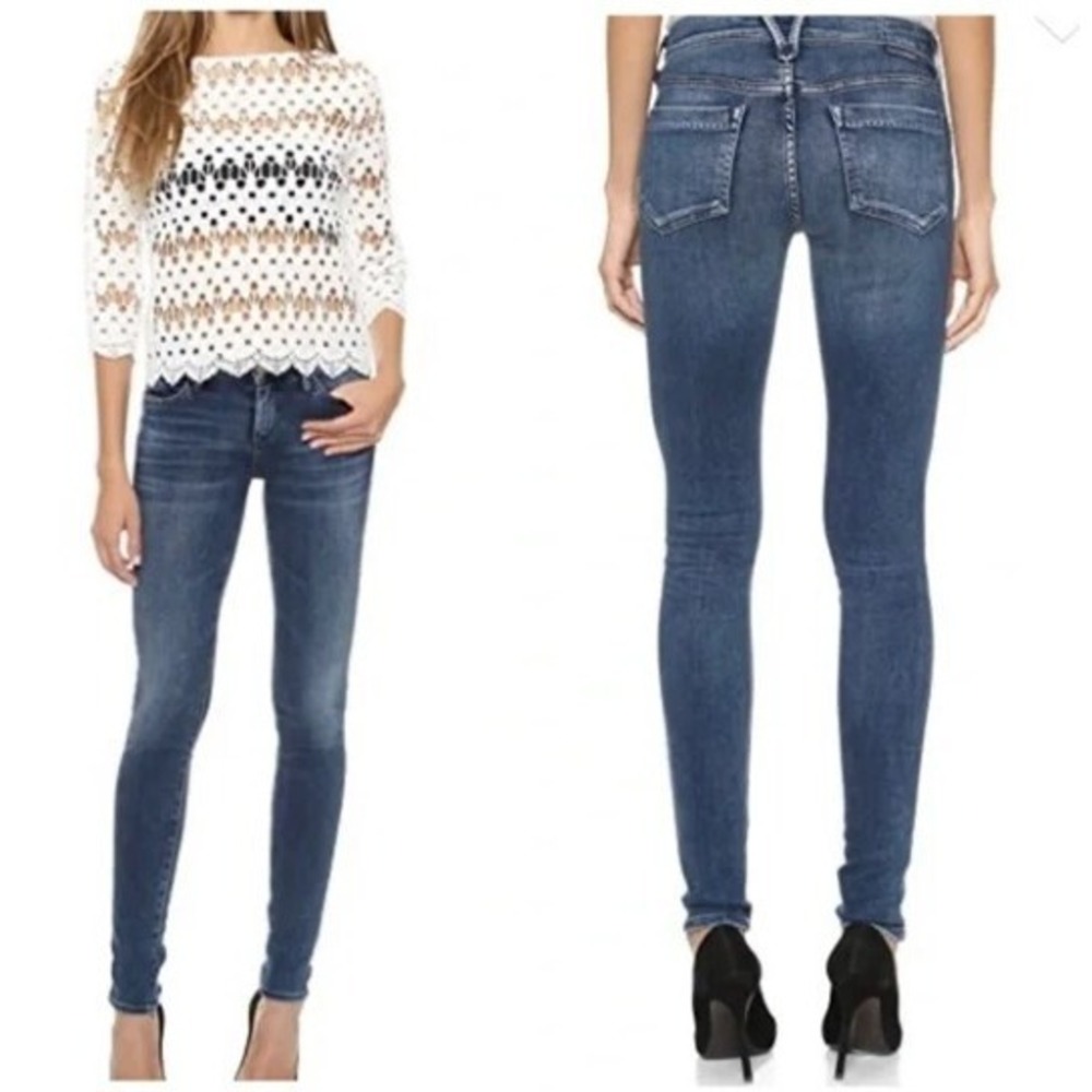 GOLDSIGN Lure skinny jeans high waisted stretchy denim‎ Size 27 - Picture 2 of 10